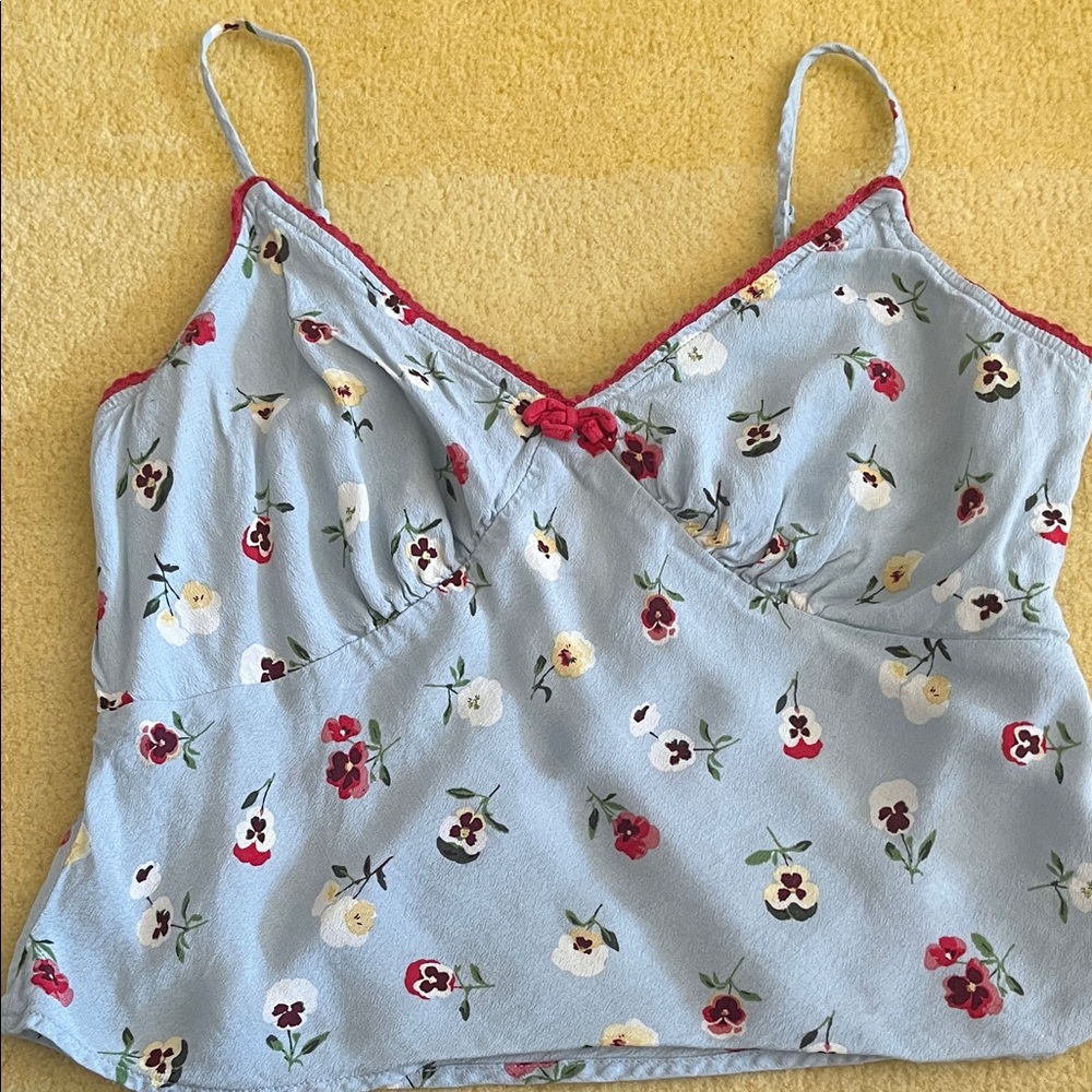 GAP&DOEN Floral Spaghetti Strap Top